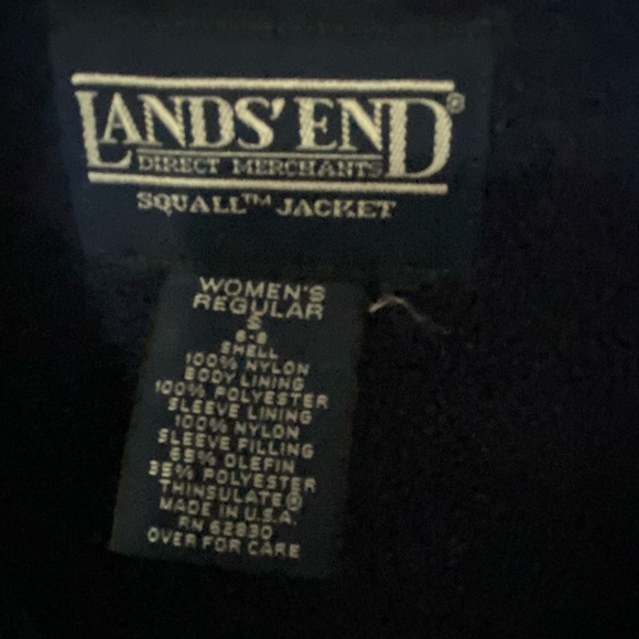 Lands End Womens Purple Nylon Navy Fleece Lined Lightweight Jacket. Sz -S - Picture 5 of 15